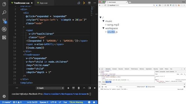 Build a Tree Browser with Vue.js смотреть онлайн