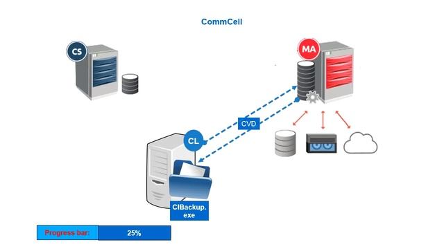 CommVault File System backup process смотреть онлайн