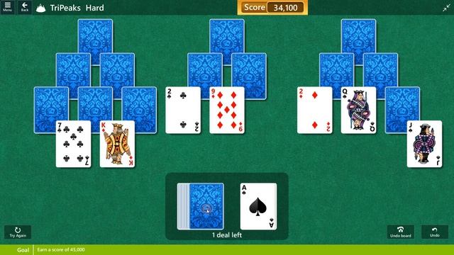 Microsoft Solitaire Collection - Tripeaks - February 10 2019 смотреть онлайн