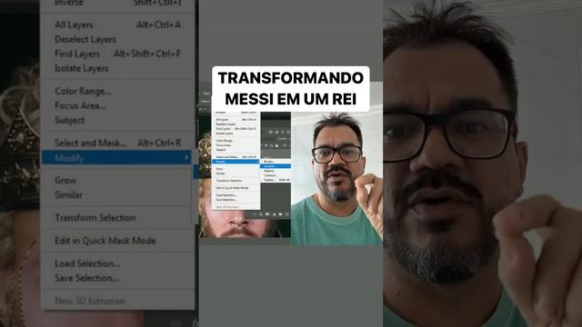 Como transformar o Messi em um Rei usando o Photoshop? Agora ficará fácil. Aproveita e se inscreve. смотреть онлайн
