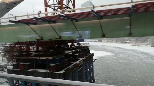 МОСТ СДКП ИЗ ОКНА АЭРОЭКСПРЕССА/ДУБЛЕР КУТУЗОВСКОГО ПРОСПЕКТА/МОСТ У МОСКВА-СИТИ ДЕКАБРЬ 2021 смотреть онлайн