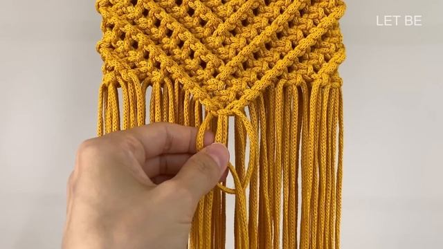 DIY | macrame mini cross bag | 마크라메 미니 크로스 백 가방 смотреть онлайн