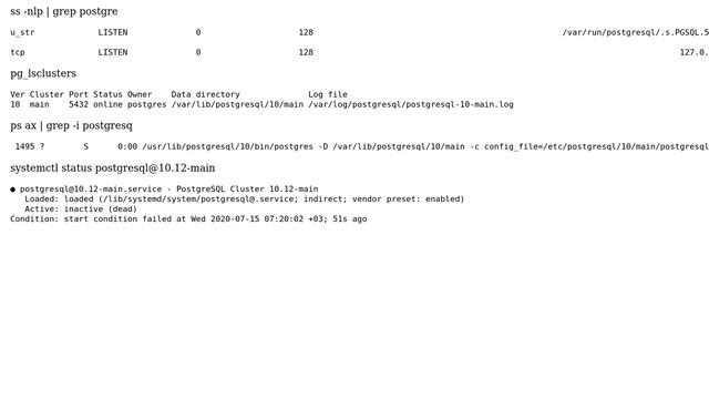 DevOps & SysAdmins: Postgresql is not running. It's active but exited смотреть онлайн