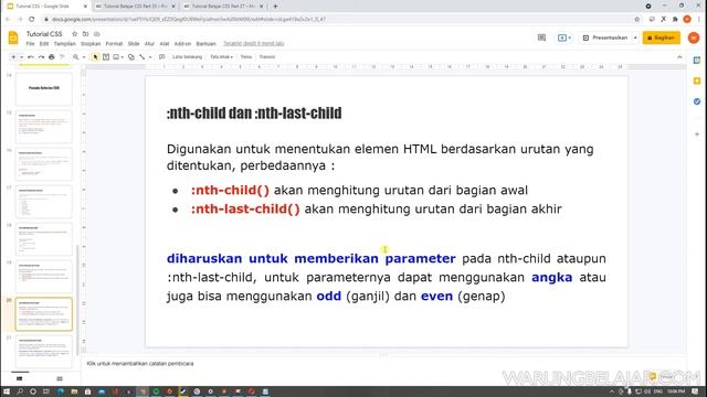 Tutorial Belajar CSS Part 35 – Pseudo Class Selector смотреть онлайн