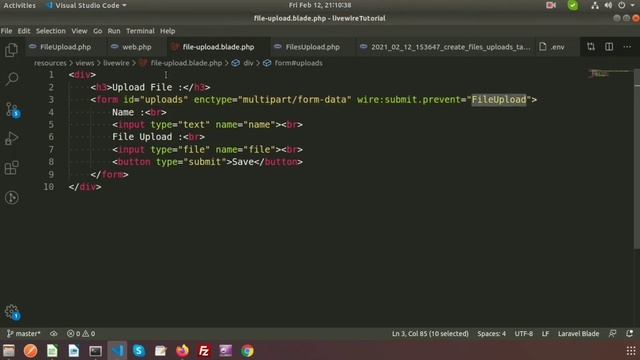 Livewire File Upload | Livewire tutorial with Laravel 8 | Learning Points смотреть онлайн