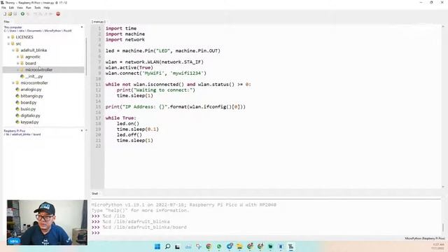 Cara guna library CircuitPython di MicroPython Raspberry Pi RP2040 | Klinik Digital Making смотреть онлайн