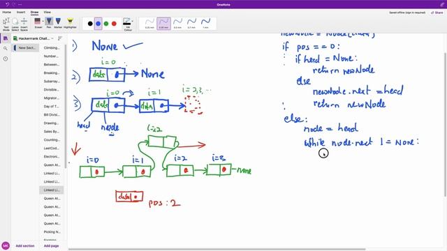 Insert Node at Specific Position in a Linked List coded in Python - HackerRank Challenge смотреть онлайн