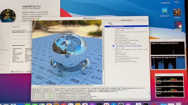 eGPU Test Vega 64 MacOS Catalina VS Big Sur / Macbook Pro 13 2015 vs Hackintosh z390 Core i5-9400 смотреть онлайн
