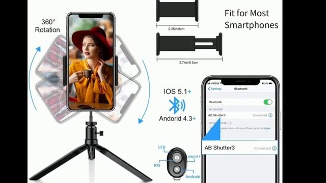 Selfie ring light tripod with remote control (Nur für Deutschla) смотреть онлайн