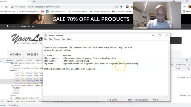 Writing Customized CSS Selectors In Cypress смотреть онлайн