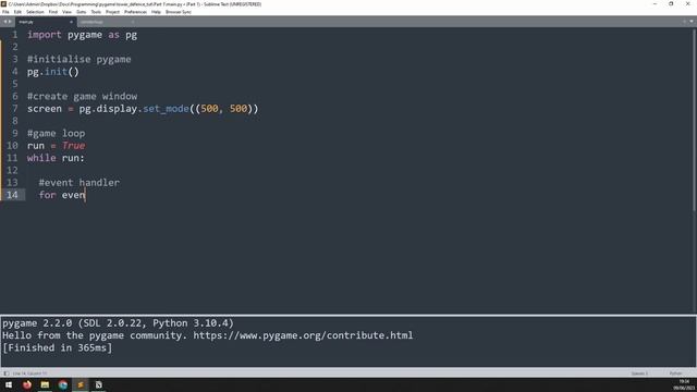 Tower Defence Tutorial in Pygame | Part 1 - Initial Setup смотреть онлайн