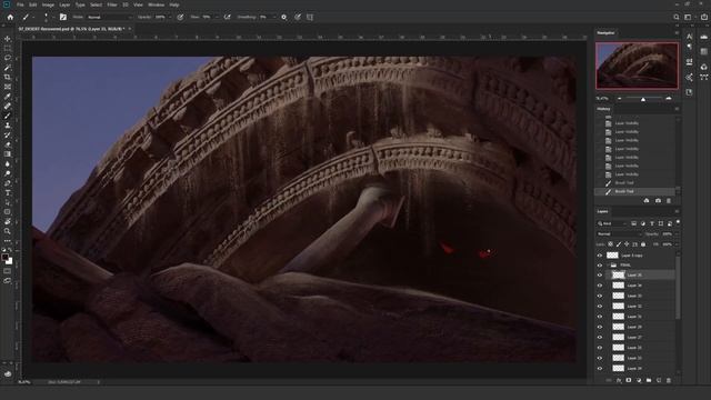 Environment Concept Art in blender - Tutorial | Blender 2.9 | Photoshop смотреть онлайн