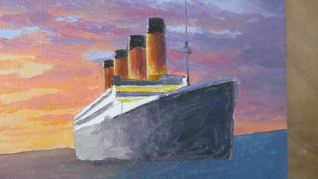 Acrylic Painting Titanic смотреть онлайн