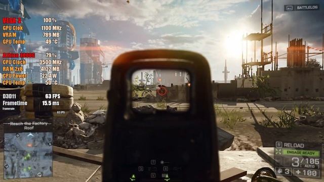 Battlefield 1, Battlefield 4, Battlefield V VEGA 3 | AMD Athlon 3000G + 16 GB RAM смотреть онлайн