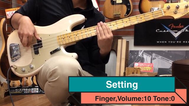 【SOLD】アッシュボディ、メイプル指板ならホワイトブロンドでしょ!Fender Custom Shop 1959 Precision Bass【試奏】 смотреть онлайн