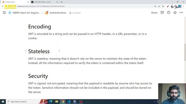 JSON Web Tokens JWT | Mern Stack | Class 14 | Azadchaiwala смотреть онлайн