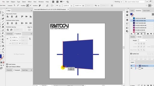 Cara Membuat icon start pada Windows 8 1 dengan Adobe illustrator смотреть онлайн