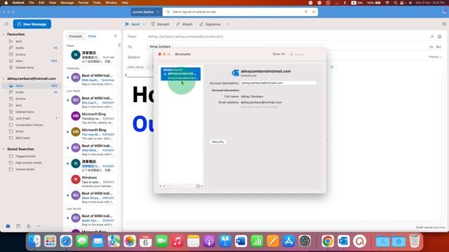 How to Log Out (Sign Out) of Outlook on MAC [ MacBook ] смотреть онлайн