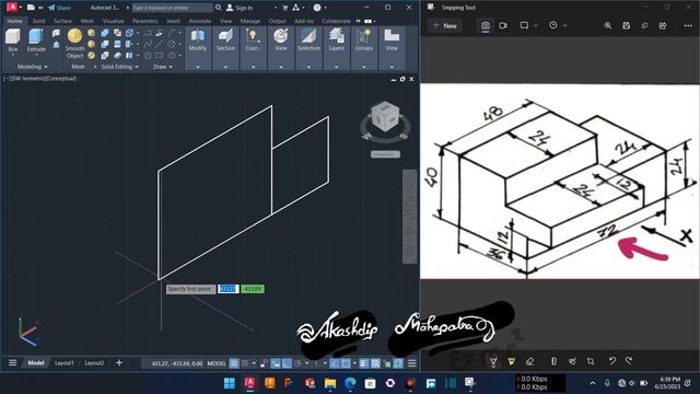 Ex 9 || autocad 3D || chapter 4 смотреть онлайн