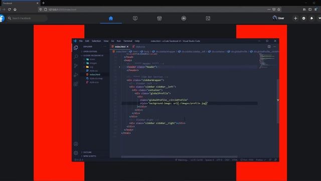? Facebook UI design Clone with Html Css / Sass for Beginners! ? PART-1 смотреть онлайн