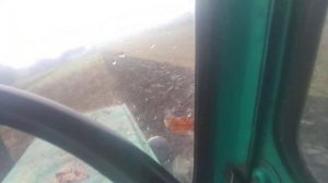 Т-40.осенняя вспашка целины.