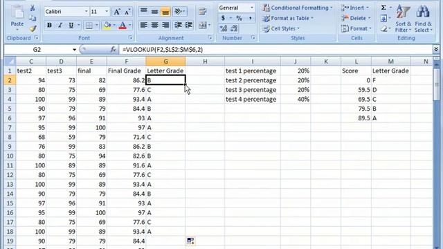 Excel 2007 Tutorial 15 Vlookup YouTube смотреть онлайн