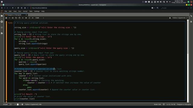 Count The String & Query String Matching | Coding Problem in Python смотреть онлайн