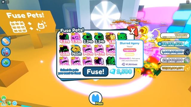 ЛУЧШИЙ FUSE НА ЛЕГЕНДАРКУ В ПЕТ СИМУЛЯТОР Х PET SIMULATOR X FUSE RAINBOW BLURRED AGONY 4B STATS смотреть онлайн