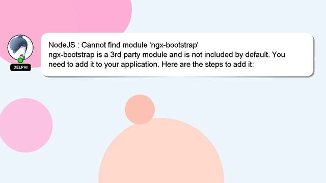 NodeJS : Cannot find module 'ngx-bootstrap' смотреть онлайн