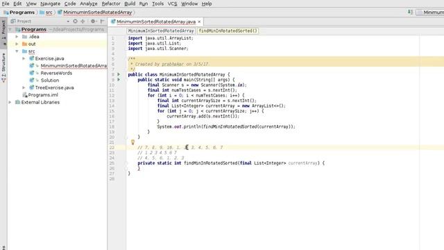 Live coding - Video 3 - Find minimum in rotated sorted array смотреть онлайн
