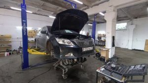 Тойота Камри 40 снятие двигателя,замена акпп