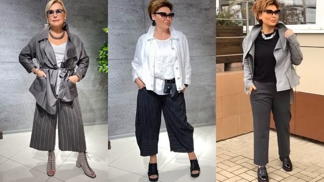 МОДНЫЕ БРЮКИ ДЛЯ ЖЕНЩИН ЗА 50? ТРЕНДОВЫЕ ФАСОНЫ И ОБРАЗЫ С БРЮКАМИ ВЕСНА-ЛЕТО 2023 смотреть онлайн