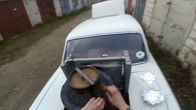 Волга на дровах | копчение сала смотреть онлайн