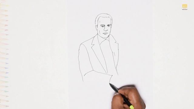 Gerald Rudolph Ford drawings video | USA Presidents drawings | How to draw Gerald Rudolph Ford easy смотреть онлайн