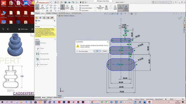 SolidWorks Пример 1 — Создание простой модели и чертежа смотреть онлайн