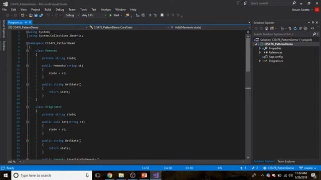 CIS 476 Memento Presentation - Steven Serette смотреть онлайн