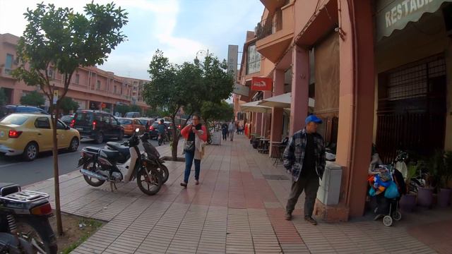 Walking Tour Of Modern Marrakech — Morocco Africa Video Walk【4K】🇲🇦