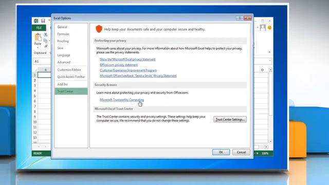 How to disable Protected View feature in Excel 2013 in Windows® 7 смотреть онлайн