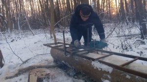 Рамка для продольного распила брёвен бензопилой  Ошибки и рекомендации