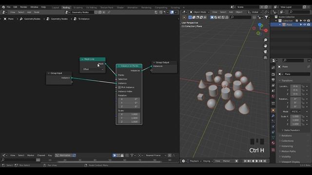 [Tut] Random Selection of Objects from Geometry Node Tree - Blender Geometry Nodes 3.0 Field смотреть онлайн