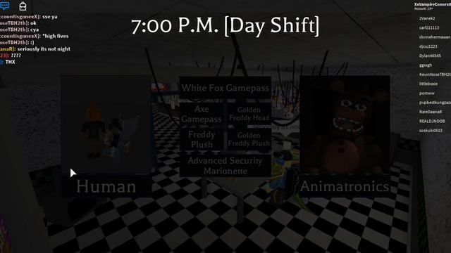 Fredbear and Friends Family Restaurant ROBLOX: ALL SECRET ANIMATRONICS смотреть онлайн