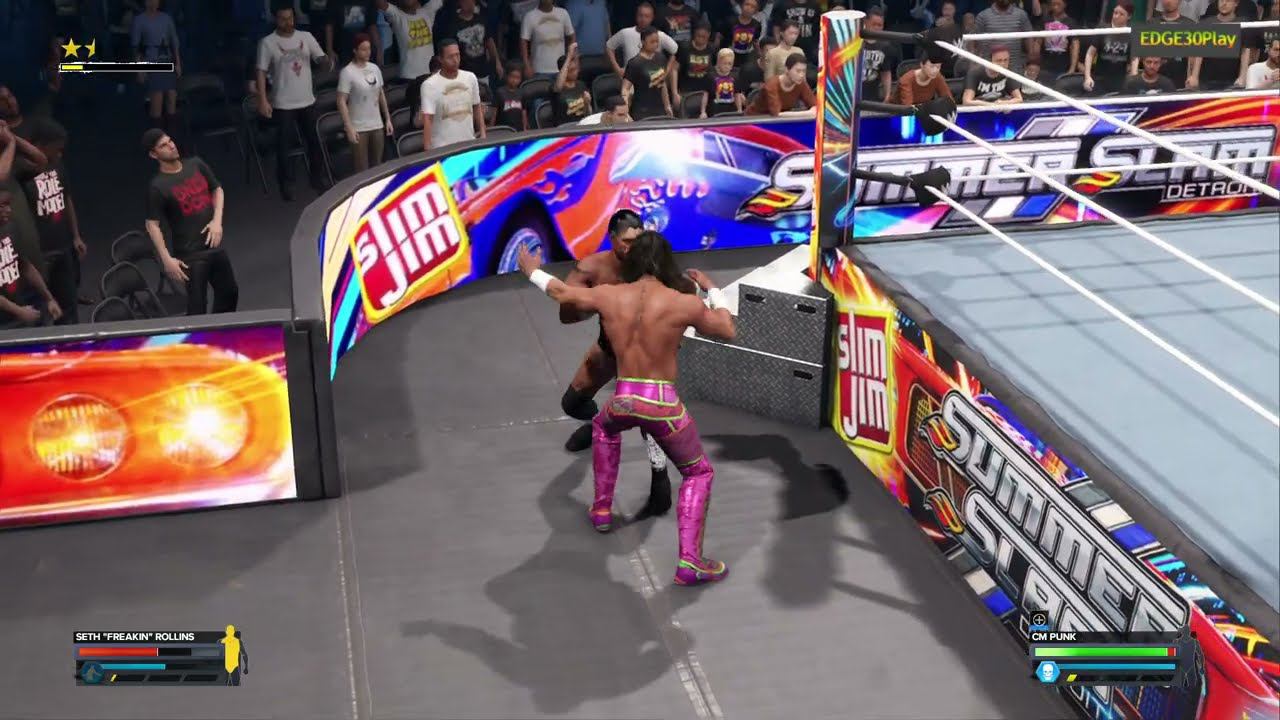 WWE2K24 Seth Rollins vs CM Punk смотреть онлайн
