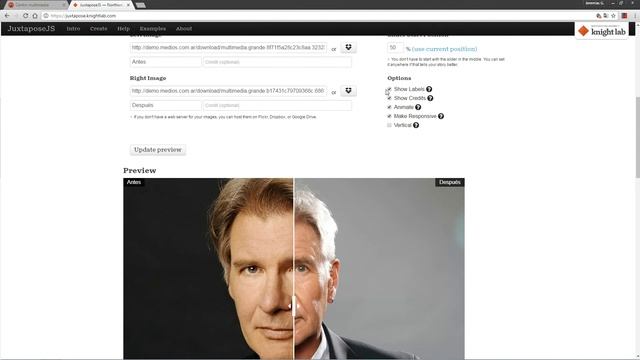 Comparar fotos o imágenes con JuxtaposeJS смотреть онлайн