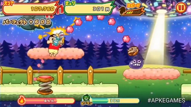 Crayon Shinchan: The Storm Called! Flaming Kasukabe Runner!! Gameplay Android Ios смотреть онлайн