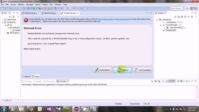 Creating a Simple Window Application in Java смотреть онлайн