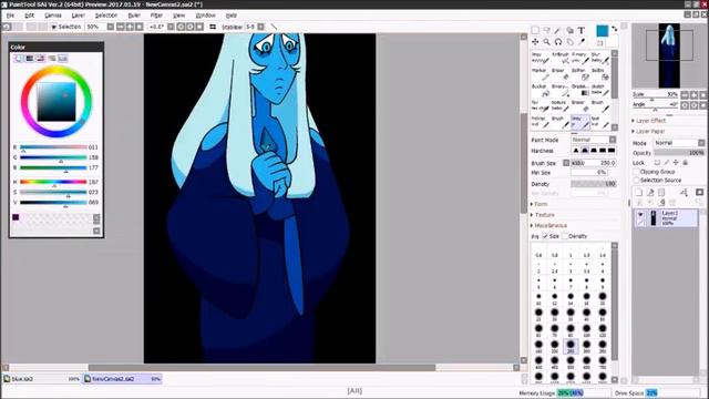 [Steven Universe] Speedpaint: Blue Diamond [All These Years I've Grieved ] смотреть онлайн