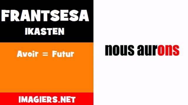 Frantsesa ikasten = Avoir = Futur смотреть онлайн