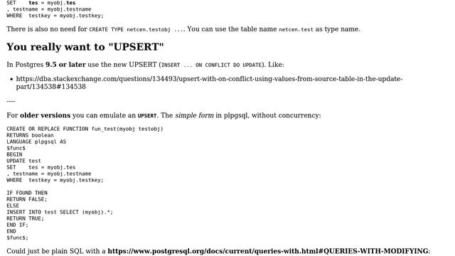 Databases: Issue with composite type in an UPSERT function (3 Solutions!!) смотреть онлайн