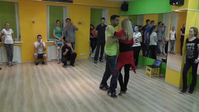Kizomba Class 19.08.15 At AfroFusion School -  Ilya Subachev, Anna