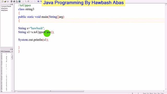 46 String upper case in java فێربونی پرۆگرامسازی جاڤا смотреть онлайн
